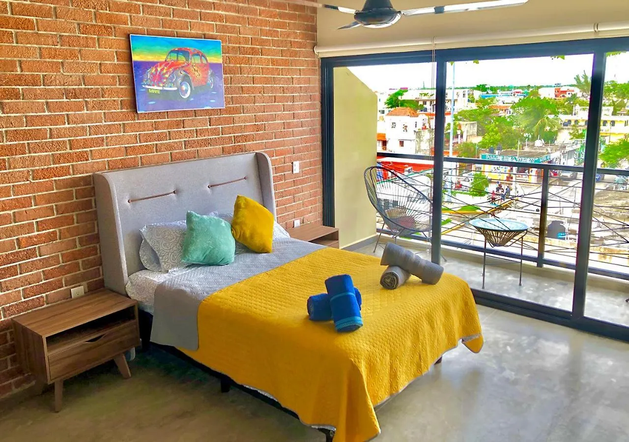 Vintage And Modern Studio Con Alberca En Rooftop Believe Playa del Carmen 0*,